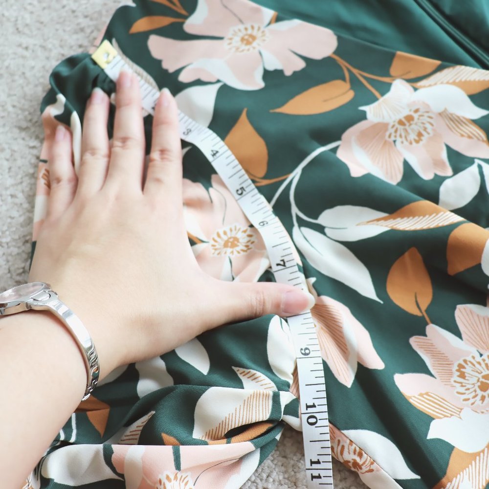 SOLD GAL MEETS GLAM Midi Floral Dress Green sz 10 - Picture 15 of 16